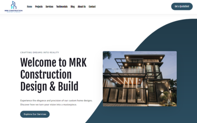 Creating the MRK Construction Website: Building an Online Presence
